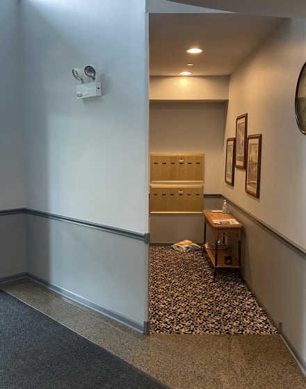 HOA apartment’s hallway interior painting in Wheaton project photo 3