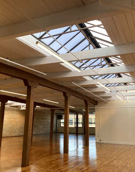 Warehouse loft interior painting in Chicago project photo