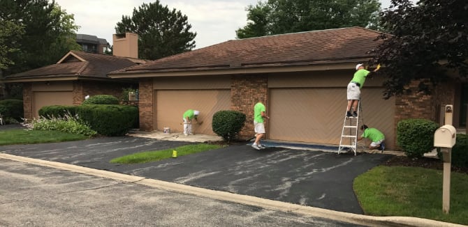 Residential painters for exterior painting project