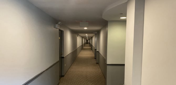 hoa apartment hallway painting