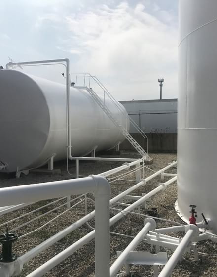 Chicago diesel tank and piping exterior painting project photo 2