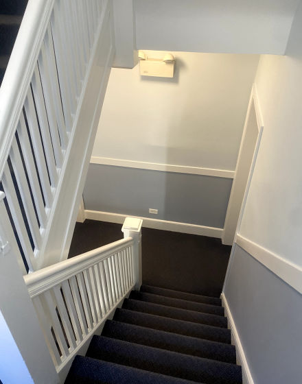 Condominium association interior stairwells painting project in Chicago project photo 1