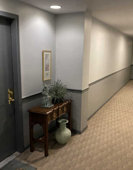 HOA apartment’s hallway interior painting in Wheaton project photo 1