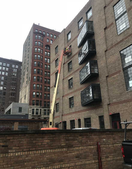 HOA building exterior windows painting in Chicago project photo 3