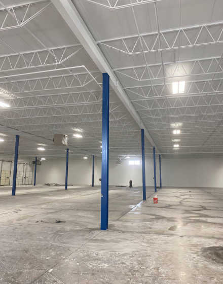 Industrial interior painting for warehouse building in Elk Grove Village project photo 2