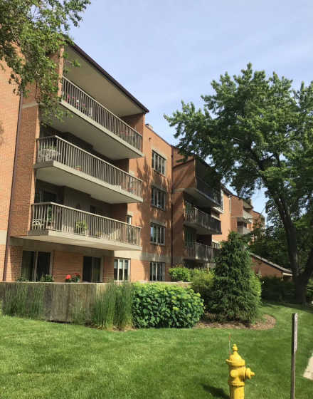 HOA building balconies painting in Park Ridge project photo 2