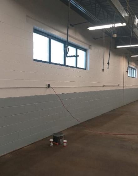 Commercial interior painting for warehouse building in Bensenville project photo 3